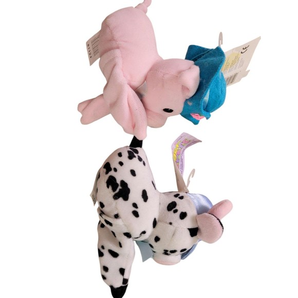 NWT Gibson Greetings Easter Finger Puppets Cow Pig Farm Animals Plush - Picture 4 of 6